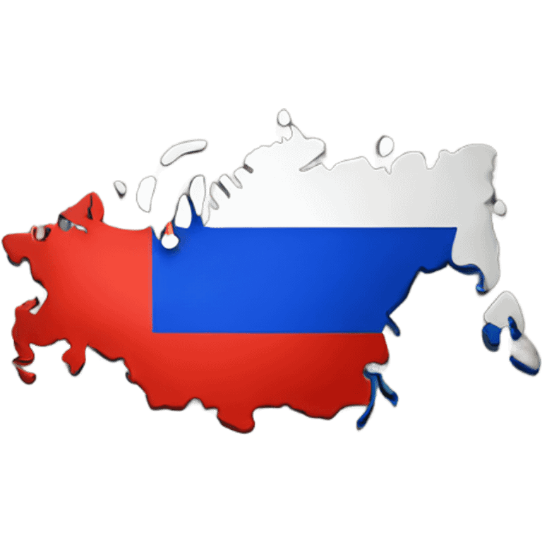 Russia divided into Republic emoji