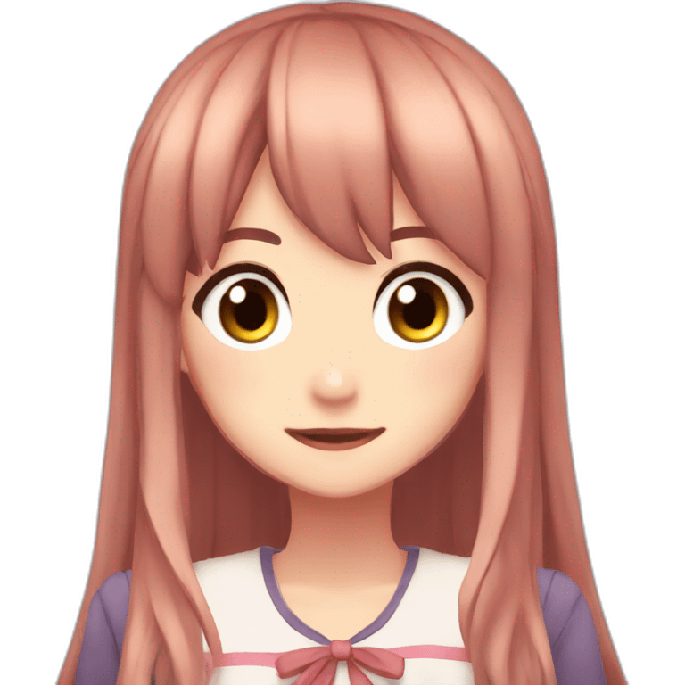 Monika from DDLC emoji