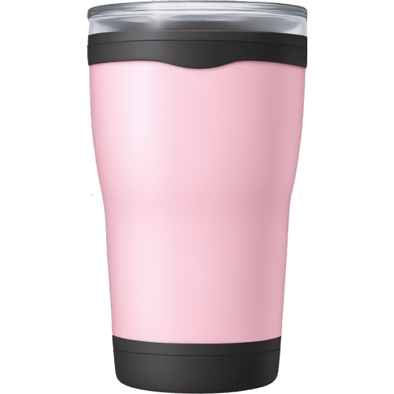 Light pink tumbler without face emoji