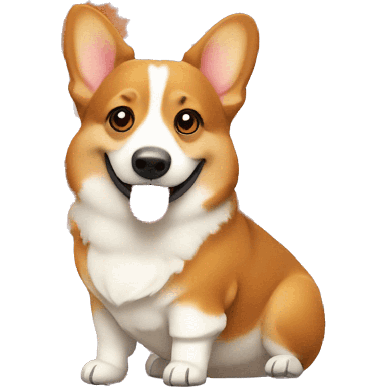 Corgi in a thanksgiving mood emoji