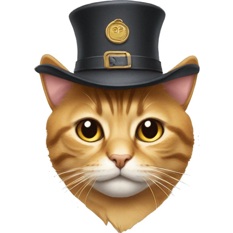 Cat with hat emoji