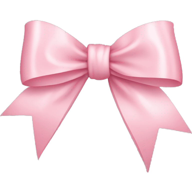 light pink ribbon bow emoji