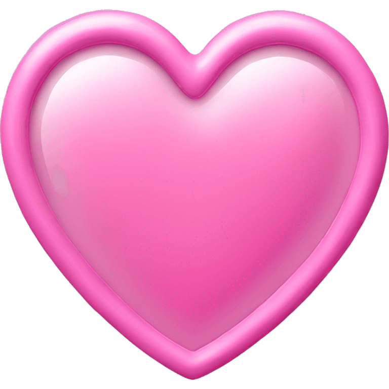 large pink heart mirror emoji