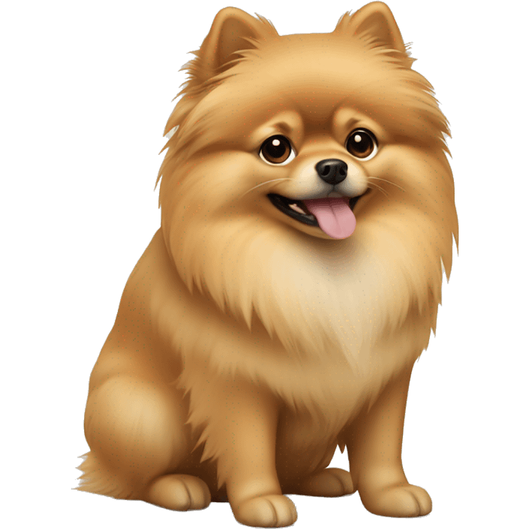 Beige Pomeranian emoji