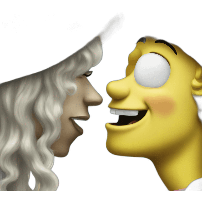 spongebob kissing sandy emoji