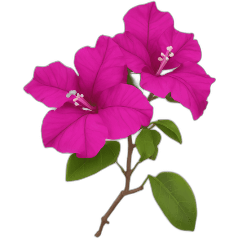 Single bougainvillea flower emoji