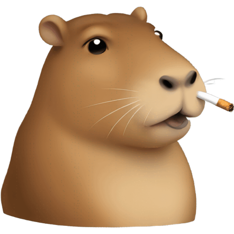 Capybara smoking  emoji