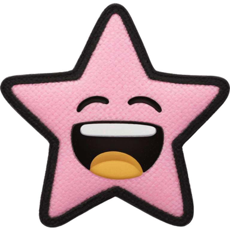 Star face pimple patch emoji