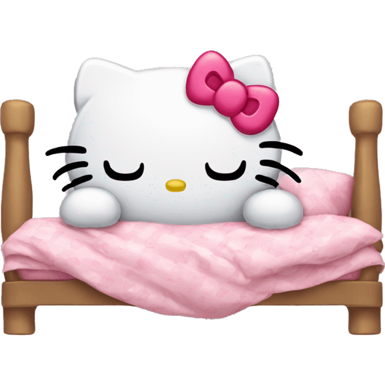 Hello kitty sleeping emoji