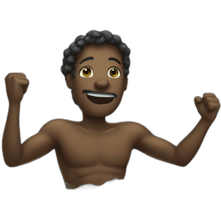 giant slave swimming emoji