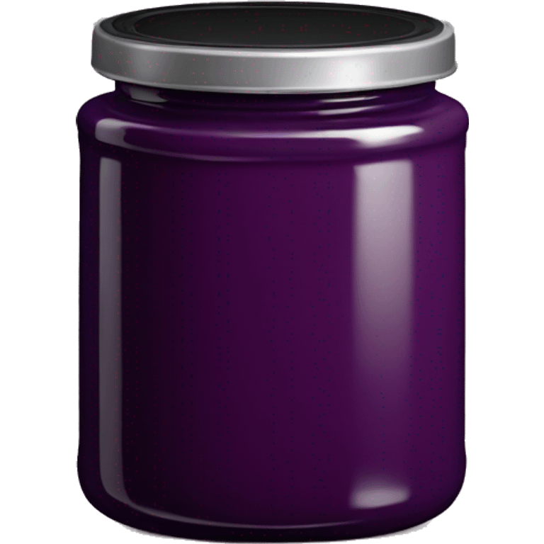 Vintage plum purple Jam pot, with black lid emoji