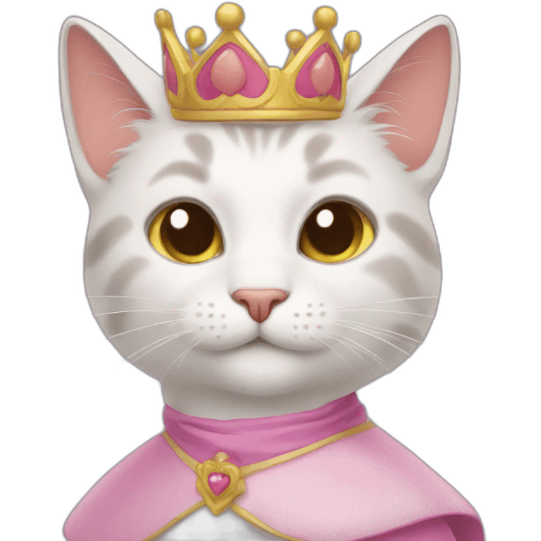 Cat in princess costume emoji