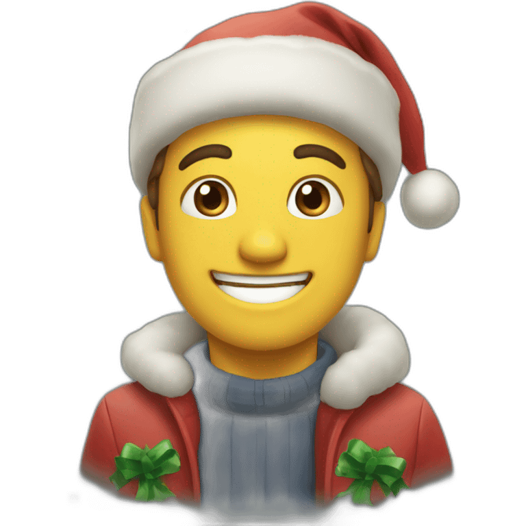 happy christmas emoji