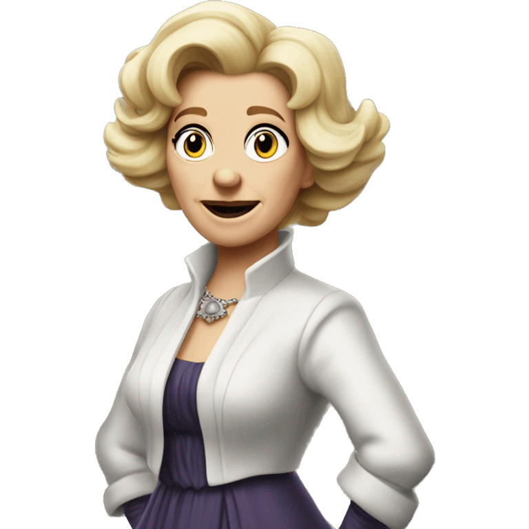 Ursula von der Leyenl photorealistic shrugs emoji