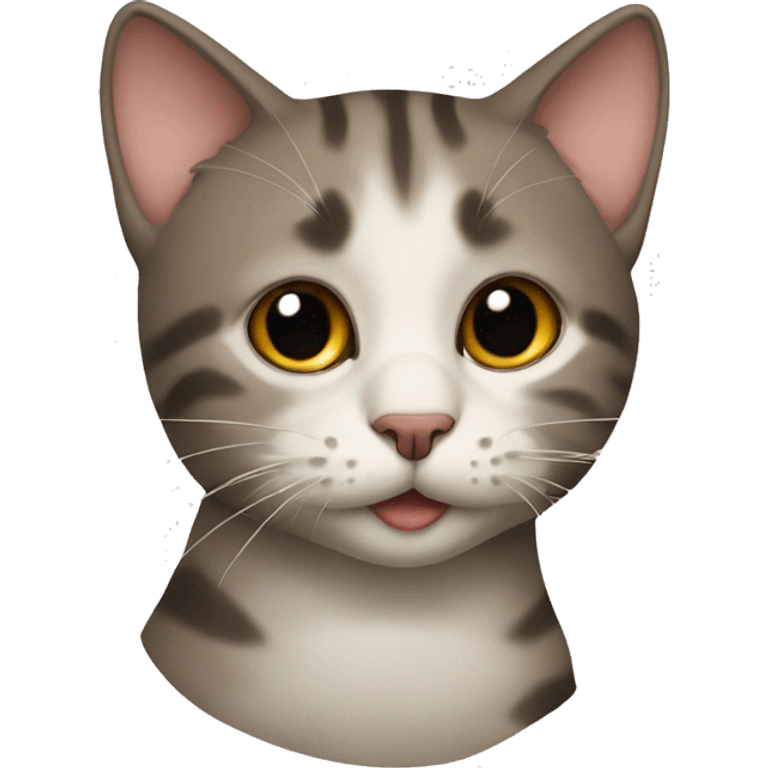 Cat with trai emoji