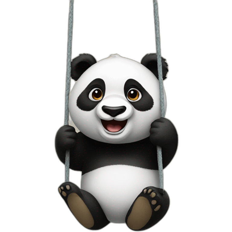 A panda that swings emoji