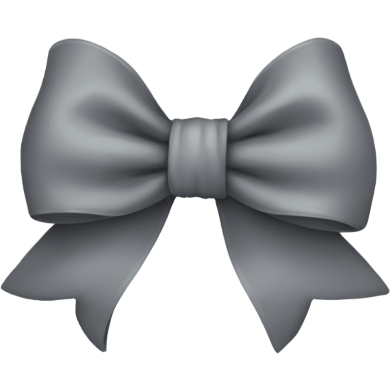 gray bow emoji