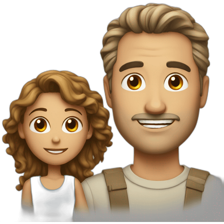 middle age man loves a young woman emoji