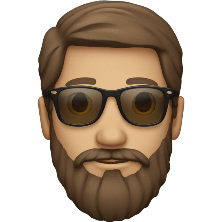 brown haired man with beard and rayban emoji