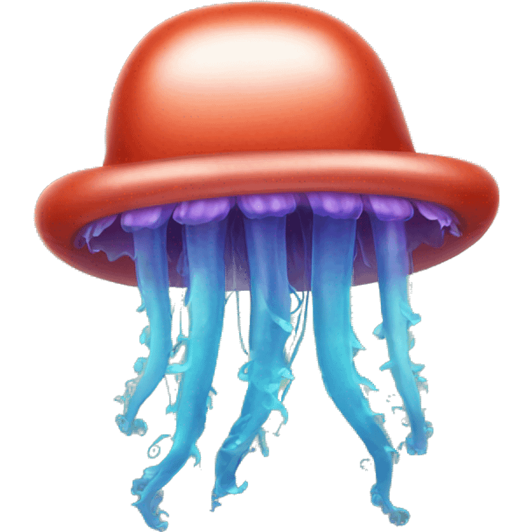 Jellyfish with Santa hat  emoji