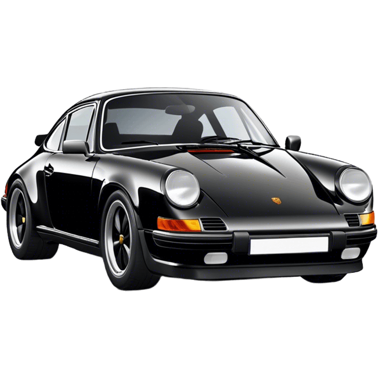 Porsche 911 - Porsche (Model Year: 2021) (Iconic colour: Black) emoji