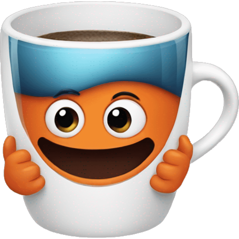 Nemo with coffee emoji