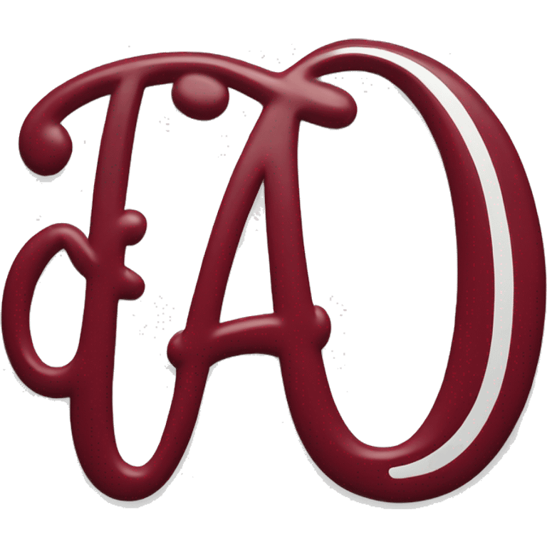 The University of Alabama script “A” logo  emoji