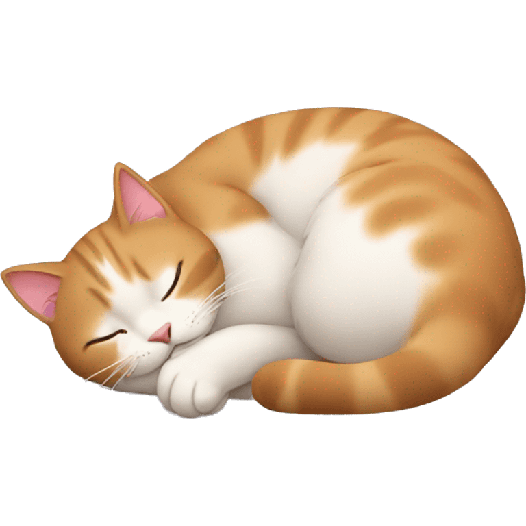 A cat sleeping emoji