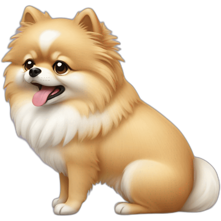 pomeranian white crying emoji