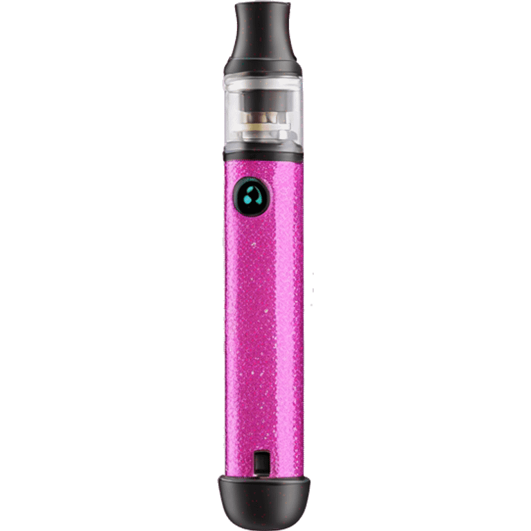 Pink glitter vape device  emoji