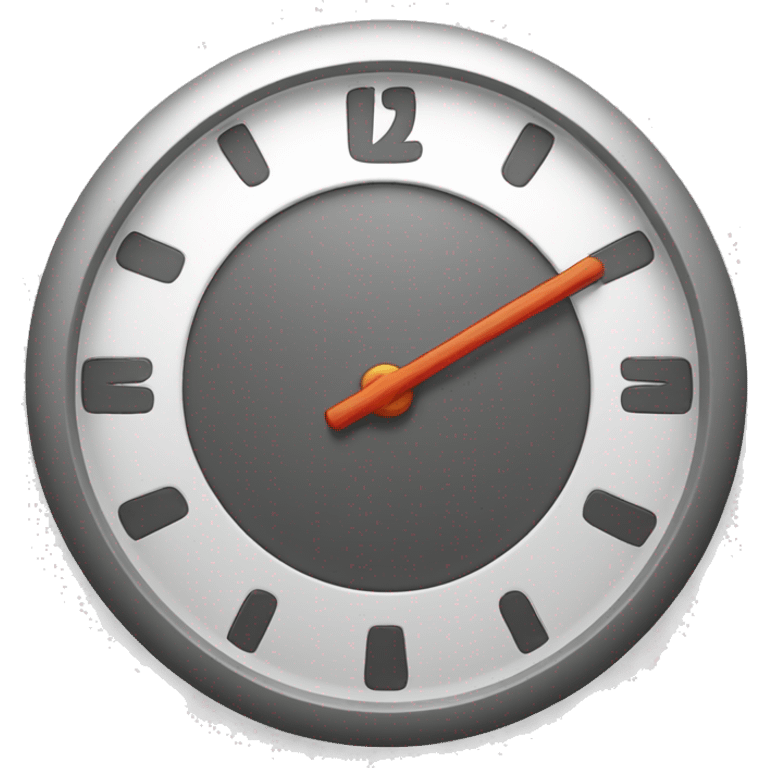 clock that indicates slowness emoji