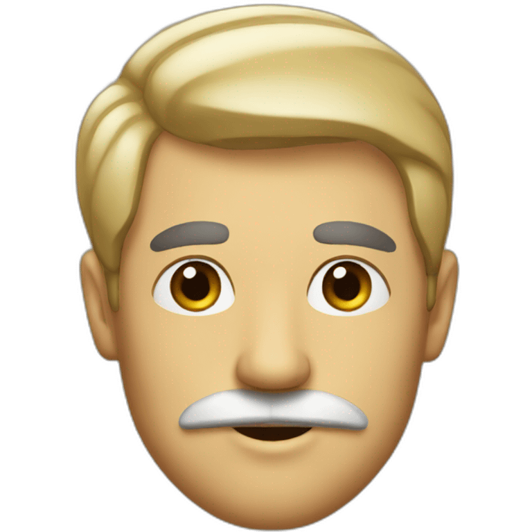 A man with a little mustache emoji