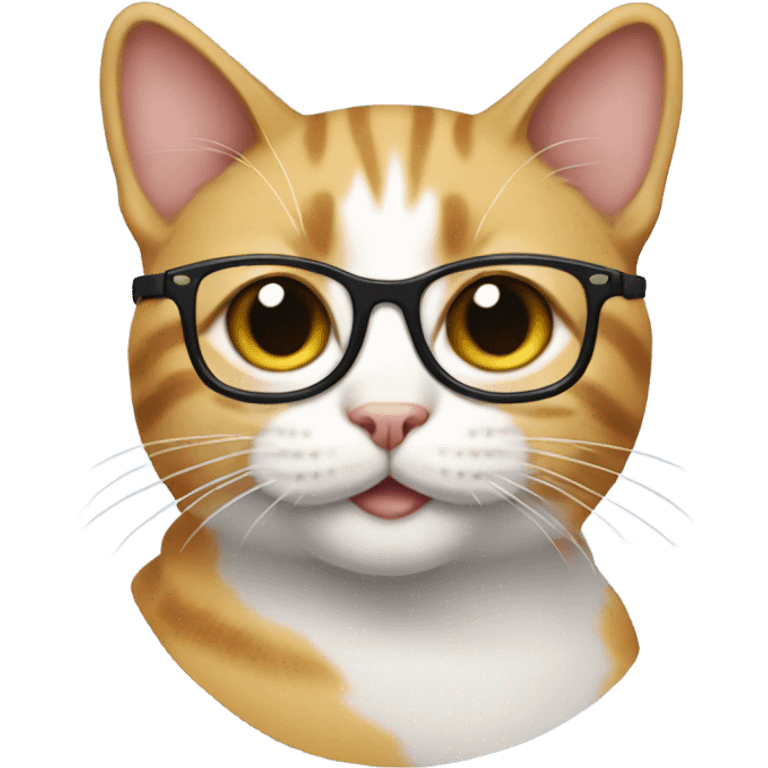 Cat with glasses  emoji