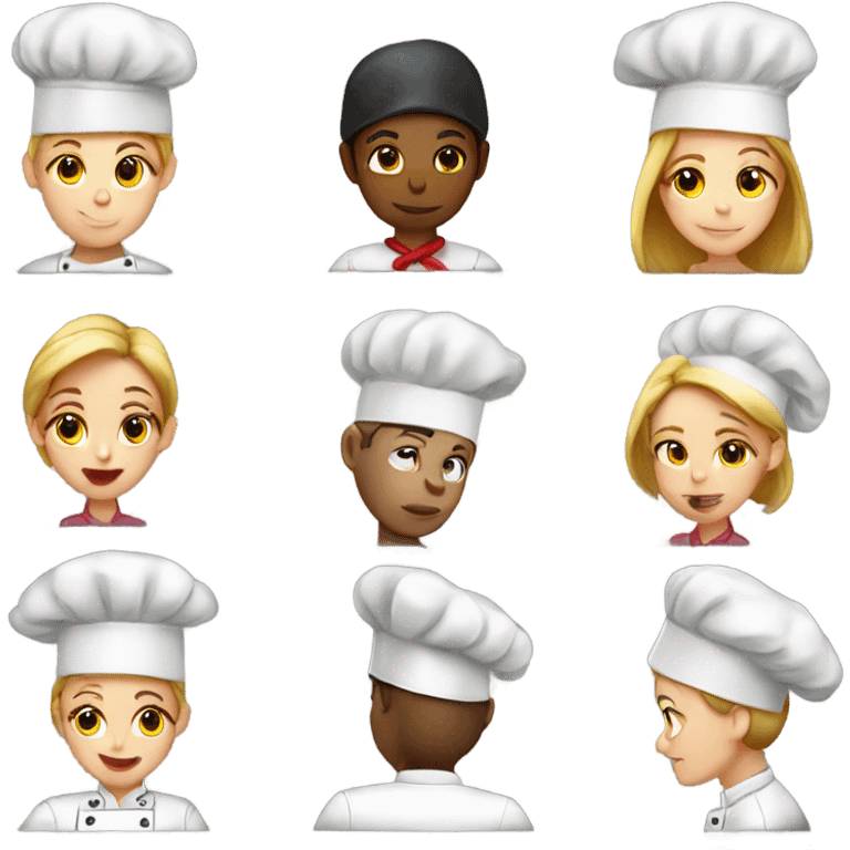 Chefs kiss but a female chef emoji