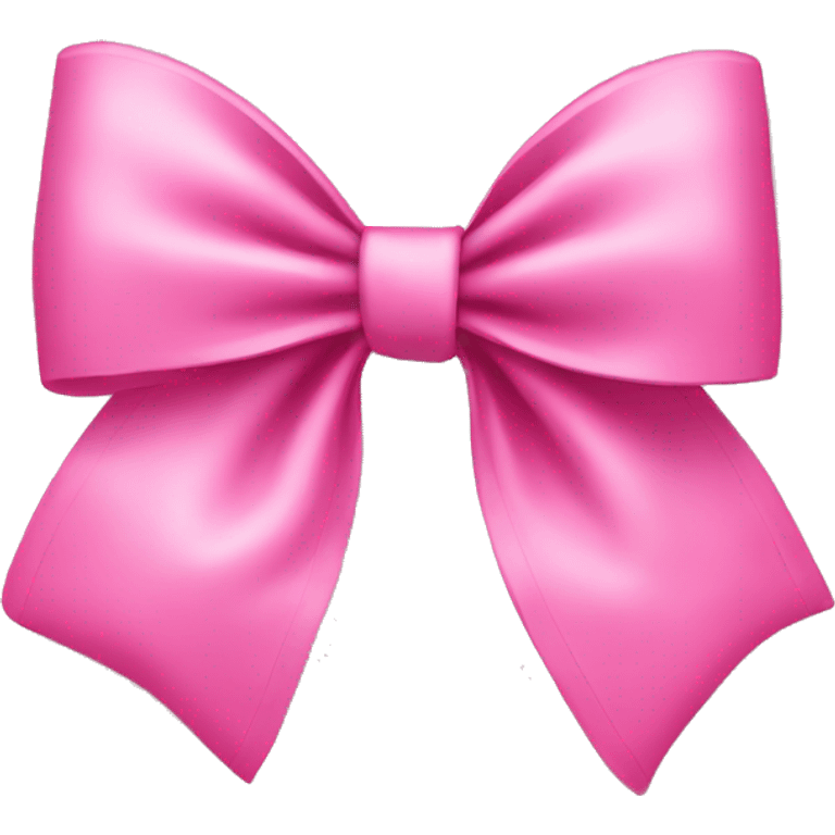 Coquette pink bow emoji