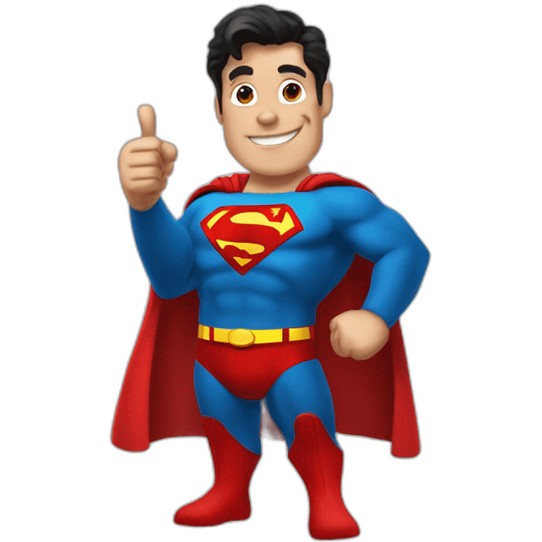 superman thumbs up emoji