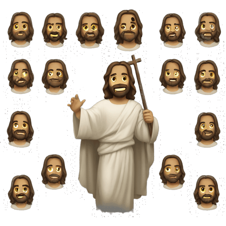 Jesus Christ cool emoji