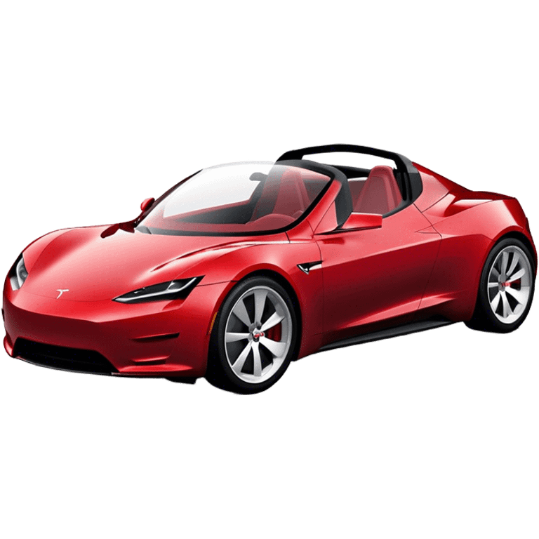 Tesla Roadster - Tesla (Model Year: 2020) (Iconic colour: Dark Red) emoji