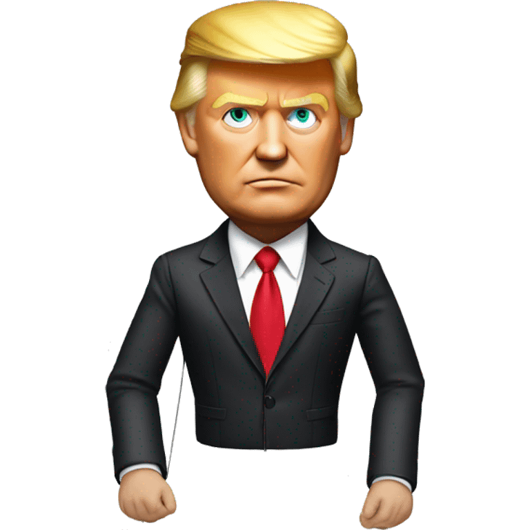 Trump marionette strings visible emoji