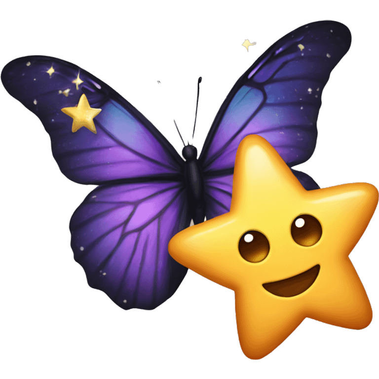 star with butterfly emoji