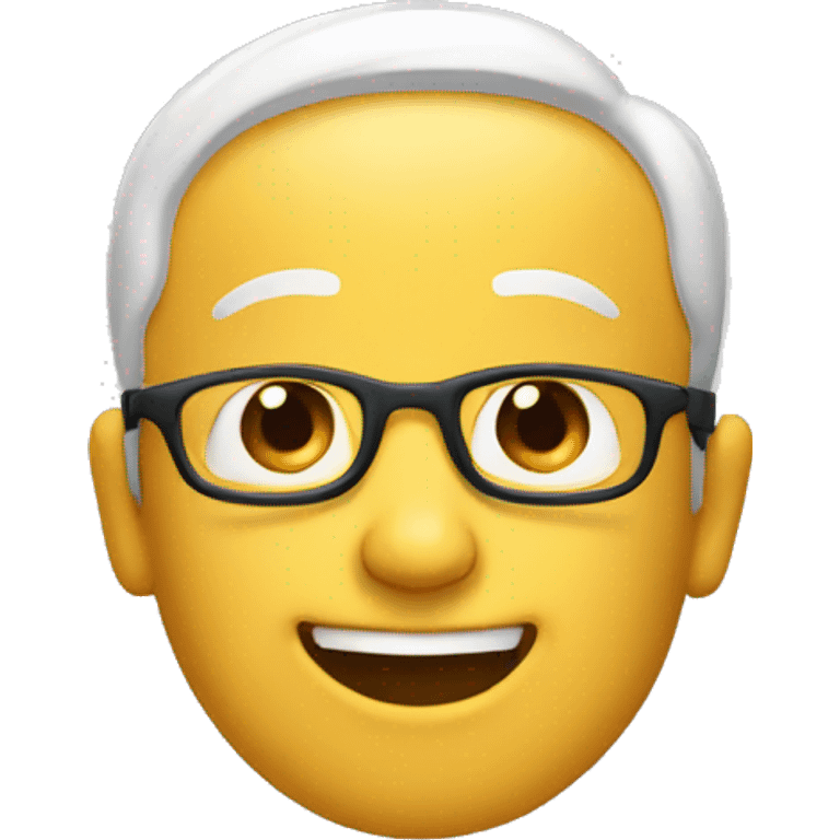 smart and happy face  emoji