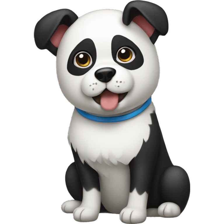 dog with panda emoji