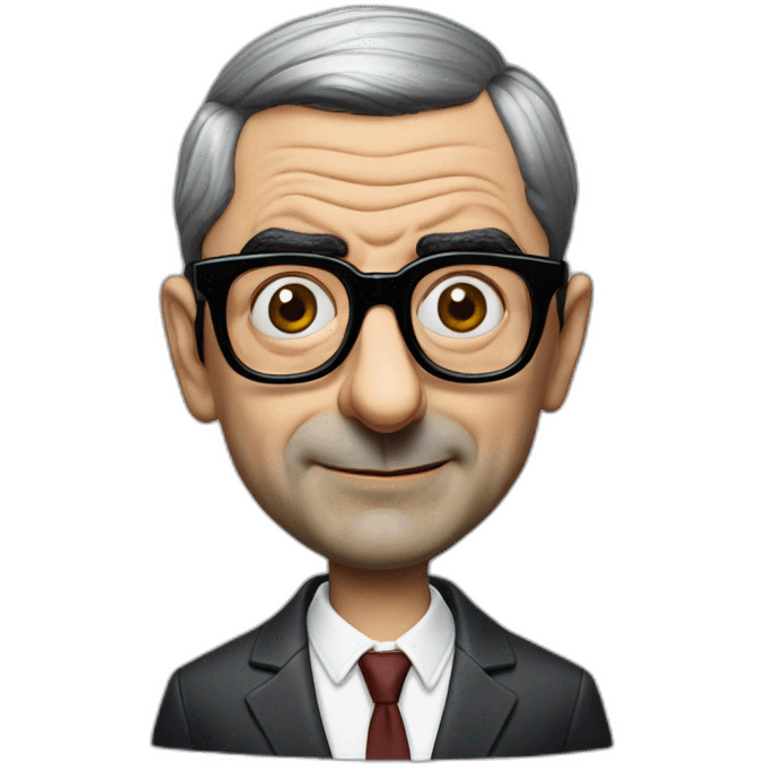 mr bean in balenciaga glasses emoji