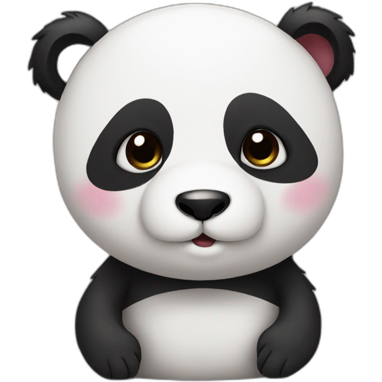 Panda in love emoji