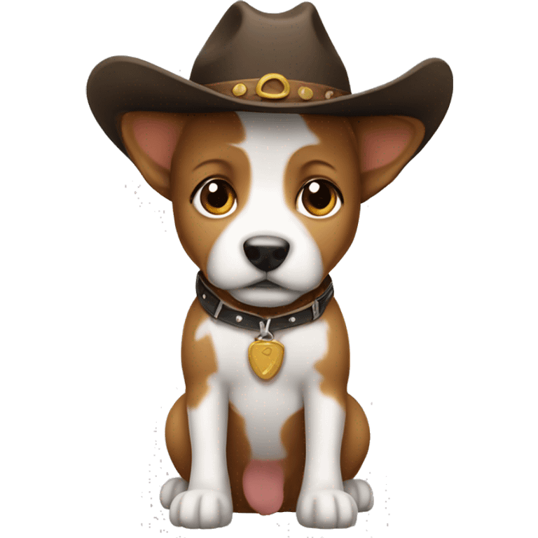 Cowboy puppy emoji