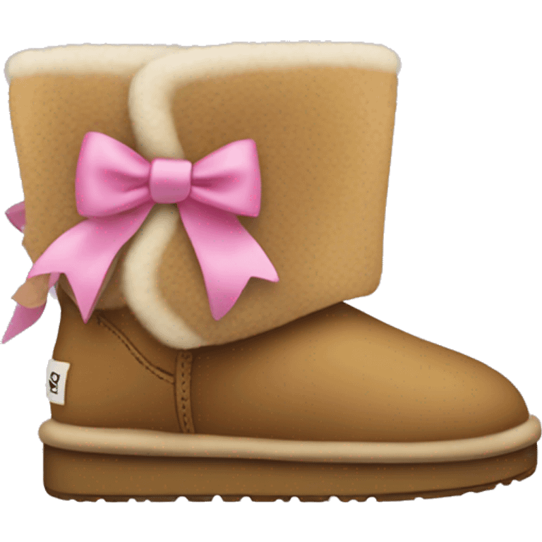 Uggs with bows on the back emoji