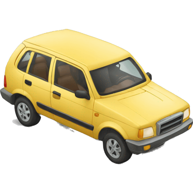 Voiture avec aille emoji