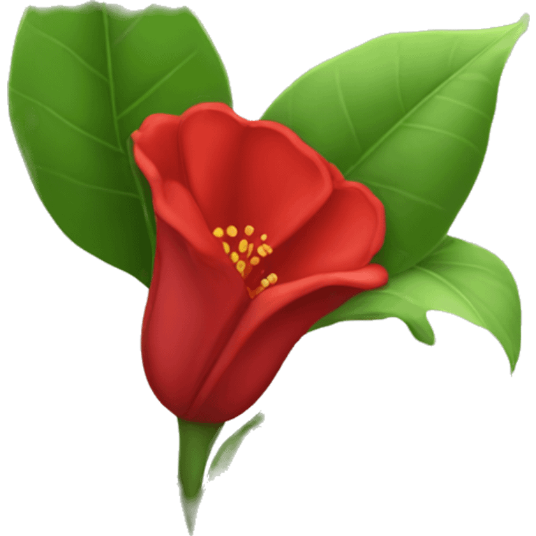 red lavinia flower emoji  emoji