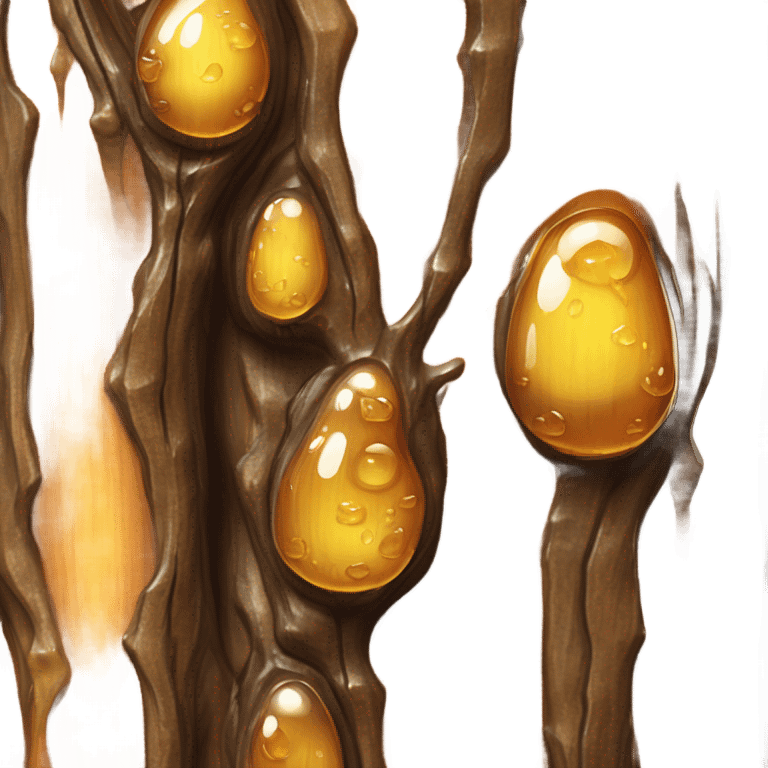 Tree sap emoji