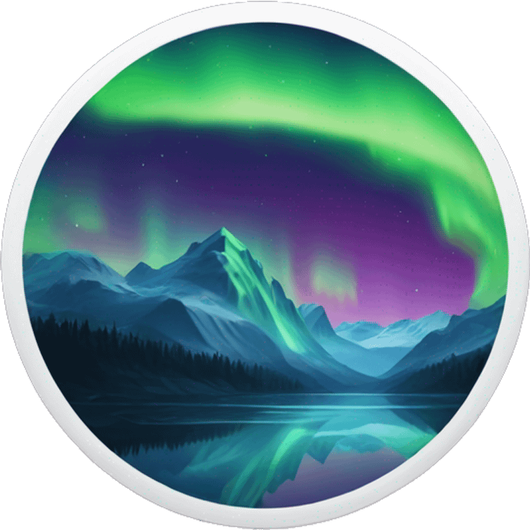 aurora borealis or northern lights emoji